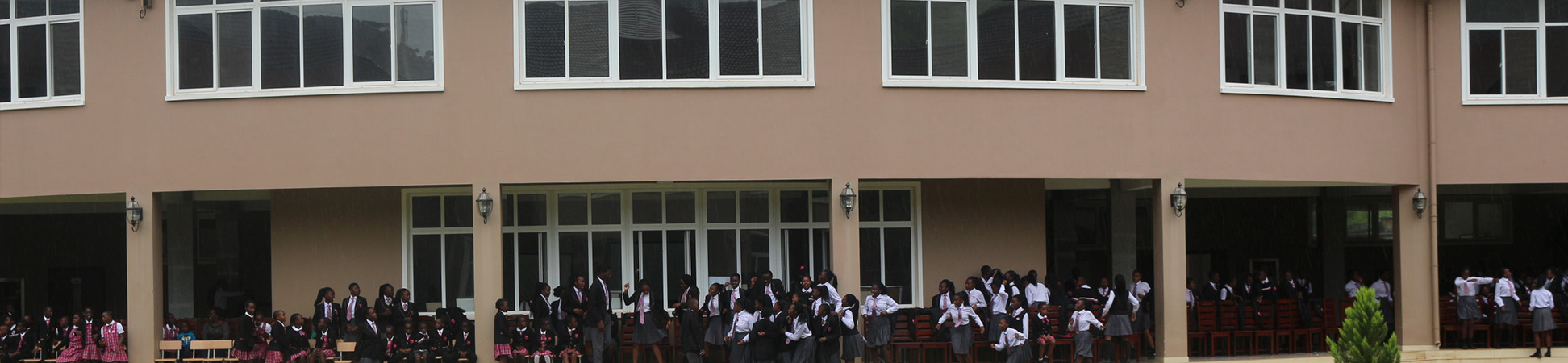 School campus with learners